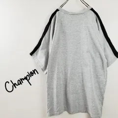 チャンピオンChampionVネック半袖Tシャツカットソー袖ライングレーL