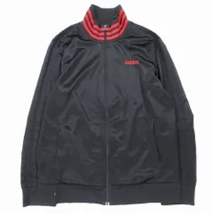 adidas neo アディダスネオ AP4489 トラックジャケット ジャージ アウター ブラック レッド サイズO メンズ /SGW