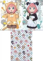 [중고] 클리어 파일 아냐 포저(고양이) & 아냐 포저(팬더) & 미니 캐릭터 집합 A4 클리어 파일 3장 세트 B [SPY×FAMILY] 돈 키호테 한정