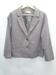 ◇ Θ PAGEBOY ページボーイ ゆったり 長袖 テーラードジャケット サイズF グレー系 レディース E  【1507100012890】