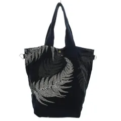 サカイ sacai ホリデーコレクション ZANTAN BAG トートバッグ チェック ボタニカル 黒 ブラック 紺 ネイビー マルチカラー /UOのサムネイル