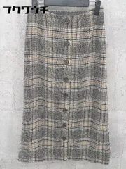 ◇ merlot メルロー チェック フロントボタン ロング タイト スカート サイズM マルチ レディース 【中古】 【1101250014669】のサムネイル