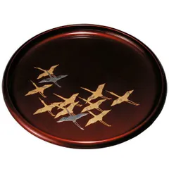 象彦/丸盆/千羽鶴お盆/新品※半額