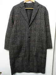 ☆【半額以下セール】【新品未使用】12closet 4万1800円 リバーシブル チェスターコート ロングコート チェック柄 /グレイ レディース Fサイズ 秋冬春用■L26476AWS23-1.0（4）5/22