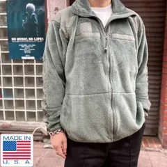極美品 実物 米軍 ECWCS GEN3 LEVEL3 ポーラテック フリース ジャケット M-L アメリカ製 USA製 フォリッジグリーン 緑系 D149-18-0034ZV