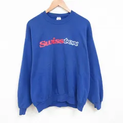 XL/古着 ジャージーズ 長袖 スウェット メンズ 90s suisstex 大きいサイズ クルーネック 青 ブルー 25apr28 中古 スエット トレーナー トッ