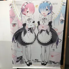【中古】汚れ有)レムとラムの等身大タペストリー 「Re：ゼロから始める異世界生活」 C93グッズ[18]