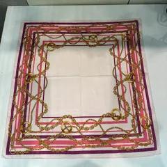 CELINEセリーヌ　マカダム柄　スカーフ　大判ハンカチ【わずかにシミあり】