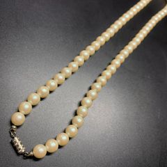 真珠 ネックレス 女性用 45cm レディース6.7mm かわいい おしゃれ