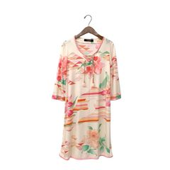 LEONARD PARIS 花柄ワンピース サイズ40 シルク - メルカリ