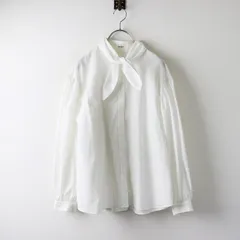 新品　OHGA ボウタイリボンブラウス　シャツ 美品】OHGAオーガ リボンボウタイブラウス【1回着用】 - メルカリ