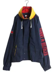 【お得なクーポン配布中!】 90s トミーヒルフィガー ナイロン セーリング ジャケット メンズ XXL 古着 オールド フルジップ ブルゾン ウインドブレーカー 大きいサイズ
