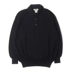 BALLY バリー ポロシャツ ネイビー 紺 サイズ:52 | 90s ウール/シルク ハイゲージニット ポロシャツ | イタリア製 | 90年代 | トップス セーター 長袖【メンズ】【中古】のサムネイル