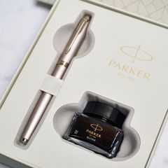 （限定パッケージ）パーカー IM モノクローム 万年筆 シャンパン CHT ボトルインク付 ギフトボックス _