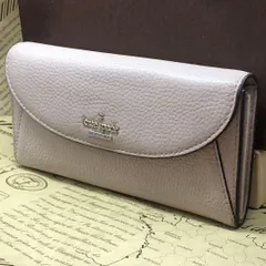 ケイトスペード 長財布 ２つ折り 革 ベージュ FO18