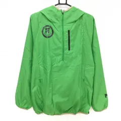 【超美品】パーリーゲイツ フード付ブルゾン ライトグリーン ハーフジップ サイドジップ  メンズ 5(L) ゴルフウェア PEARLY GATES