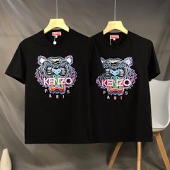 KENZO ケンゾー タイガー　センター刺繍ロゴ　Tシャツ ブラック