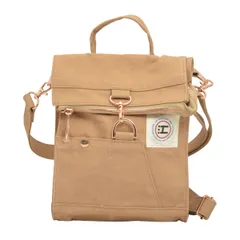 エドハンプ 江戸帆布 バッグ 2WAY ミニ ショルダーバッグ 斜めがけバッグ 粋簾 EH-004 CAMEL 美竹 みたけ キャメルベージュ