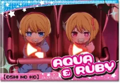 【中古】バッジ・ピンズ デザイン10(アクア＆ルビー) ホログラム缶バッジ 「推しの子」