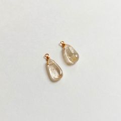 一粒ピアス・イヤリング インペリアルトパーズ(ドロップ)