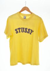 ステューシー STUSSY 90s USA製 NYLTLAロゴ 半袖Tシャツ Tシャツ イエロー 103MT-2748