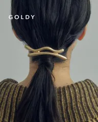 【現品限り】GOLDY/ゴールディ/ダブル ニュアンス ライン バレッタ/アクセサリー/6231209のサムネイル