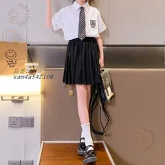 小学生 セットアップ キッズ 女の子 タイ付き ブラウス 春夏 2点セット カジュアルガー可愛い 通学 プリーツスカート ツーピース 韓国 半袖  am4a542106