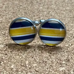 k027　ジオメトリック柄 幾何学模様 カフスボタン カフス カフリンクス p