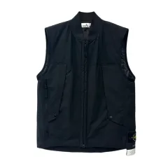 stone ストーンアイランド 25SS ブラックナイロンベスト STONE ISLAND - 【ラスト1点】 41920 NYLON METAL WATRO-TC IN
