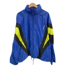 アディダス adidas 80's 80年代  台湾製 トレフォイルロゴ ジップアップ ナイロンジャケット XL ジャケット ブルー LLサイズ 101MT-3808