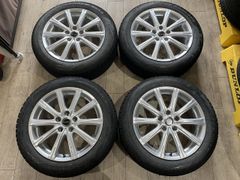 【2505031】スタッドレス BALMINUM 17インチ 7J +38 PCD114.3 5H + NANKANG WS-1 195/60R17 2021年 7mm 6.5mm(1本) プリウス 等