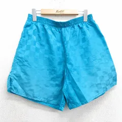 W33/古着 アンブロ ショート トレーニング パンツ メンズ 80s 水色 25apr07 中古 ボトムス 短パン ショーパン