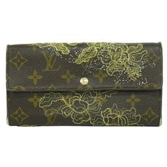 本物 ルイヴィトン LOUIS VUITTON LV ポルトフォイユサラ モノグラム ダンテェル 長財布 ブラウン M95389 ビトン 財布 ウォレット 中古 【フォロー割】