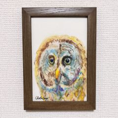 山口一郎 原画 フクロウ 額装 292mm×405mm Sサイズ - メルカリ