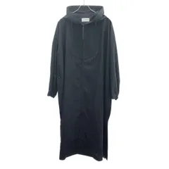 THE RERACS ザ リラクス フーデッドロングコート  ブラック -のサムネイル