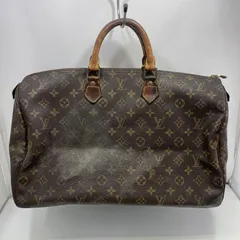 【中古】ﾙｲ･ｳﾞｨﾄﾝ 83年フランス製 モノグラム スピーディ40 ※ジャンク品 南京錠鍵なし R-D[24]