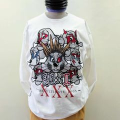 ガルフィー GALFY　コグレTシャツ　ダメージ加工　シロ　サイズ　L（中型犬サイズ）　　It is a T-shirt with a character.