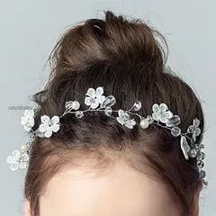 1000円ポッキリ 送料無料 20倍【在庫限り通常価額より460円OFF】キッズ カチューシャ ピアノ発表会 花冠 キッズ ドレス ヘッドドレス 子供 ヘアアクセサリー フォーマル カチューシャ パール 結婚式 入学式 入園式 卒園 卒業