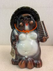【フォロー割対象商品】新品未使用！たぬき置物　そろばんたぬき　たぬきの貯金箱　縁起物　B