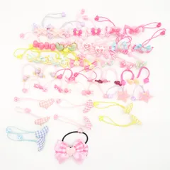 ヘアゴム 大量 おまとめ セット 未使用 キッズ ベビー 髪飾り 髪留め 幼稚園 保育園 ヘアアクセサリー リボン ハート うさぎ くま 星