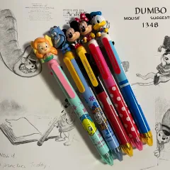 ディズニー アクション ボールペン シャープペンシル + 3色 5種