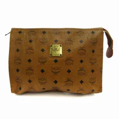 エムシーエム MCM クラッチバッグ セカンドバッグ ロゴ プリント 茶 ブラウン /TN 0920 ■GY99のサムネイル