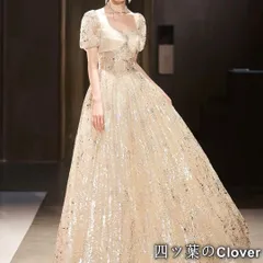 【美品・未使用新品】1着のみ特別価格 ビジューがゴージャスなパフスリーブドレス