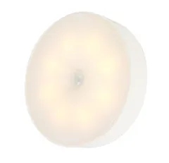 LED 人感センサーライト 《暖色》 小型 USB 充電式 室内 壁 取り付け 壁掛け 丸型 照明[定形外郵便、送料無料]mer001のサムネイル