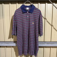 399 BROOKS BROTHERS 半袖 ボーダーポロシャツ XL ネイビー レッド ブルックスブラザーズ ビッグサイズ 古着卸アメリカ仕入