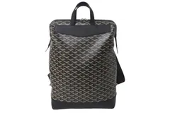 美品Goyard バックパック ブラック/グレー Goyard Black Saint Leger Backpack – Savonches