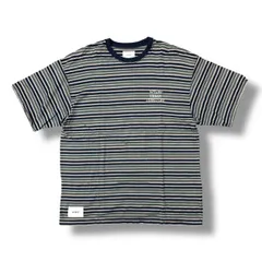 WTAPS ポロシャツ　ボーダー MONO-MART ポロシャツ ポロ 「retock's」ロゴ刺繍 オーバー