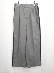 ◇ Θ AMERICAN HOLIC アメリカンホリック サイドライン ワイドパンツ サイズM グレー ネイビー レディース E  【1411130016318】