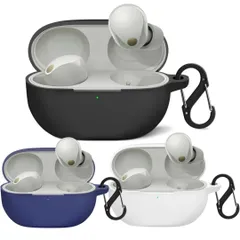 WF-1000XM5 ケース ソニー ワイヤレス イヤーホン 用 シリコン保護ケース WF1000XM5 全面保護カバー 耐衝撃 キズ防止 装着充電可能 防水 防塵 紛失防止 カラビナ付き 【2023年9月発売】