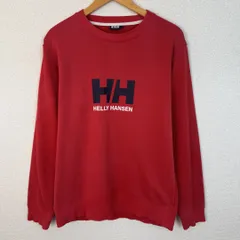HELLY HANSEN ヘリーハンセン スウェット ビッグロゴ レッド Lサイズ メンズ 古着 ストリート